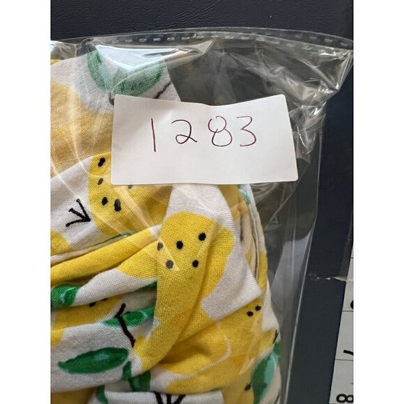 Cupio Sleeveless Lemon Print‎ Dress L/G Novelty Vaction Summer - Picture 11 of 11